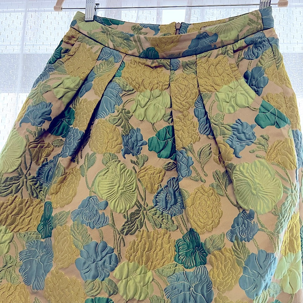 Roberto Collina tapestry mini skirt with pockets